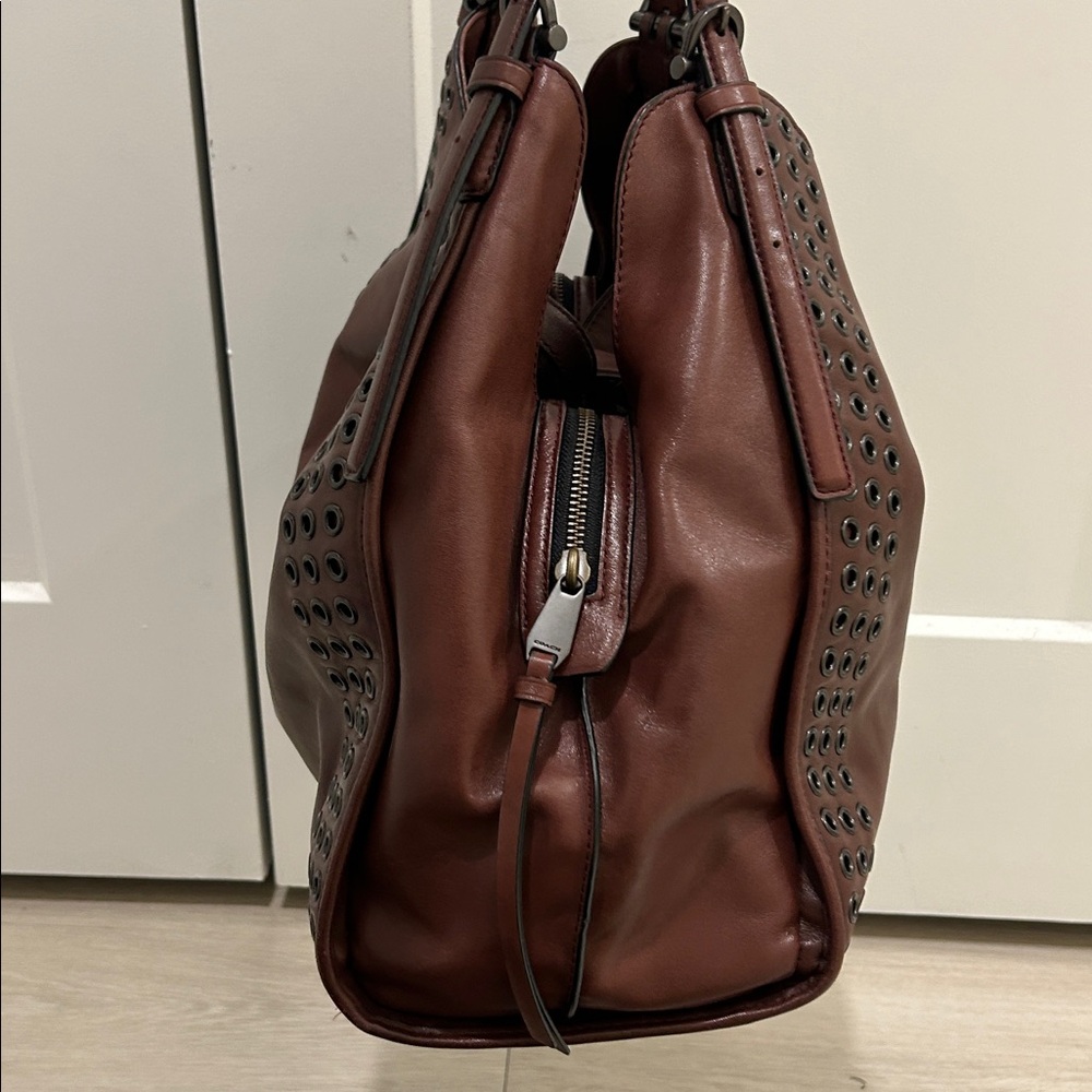 Coach (EUC) Madison Carlyle Grommet Hobo Shoulder Bag in Brick Red - Picture 7 of 17